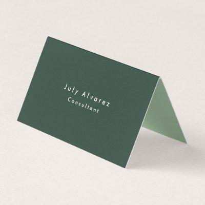 Plain Elegant Greyish Green Minimalist