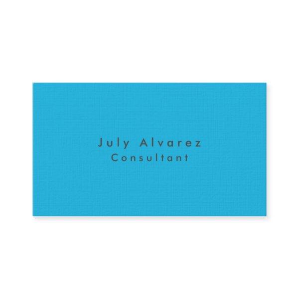 Plain Elegant Minimalist Blue