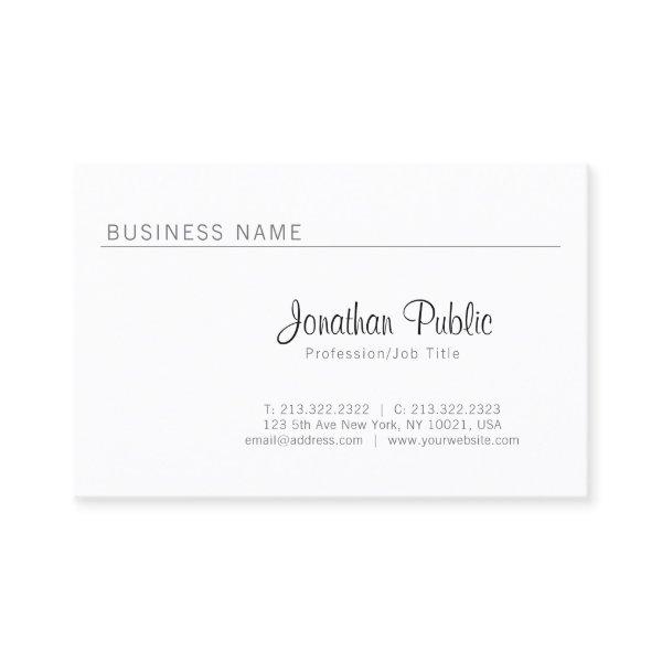Plain Elegant Minimalistic Sleek Professional Luxe