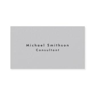 Plain Elegant Modern Light Grey Professional