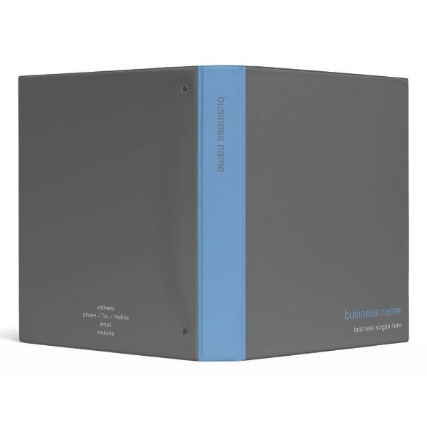Plain Elegant Modern Simple Blue Stripe 3 Ring Binder