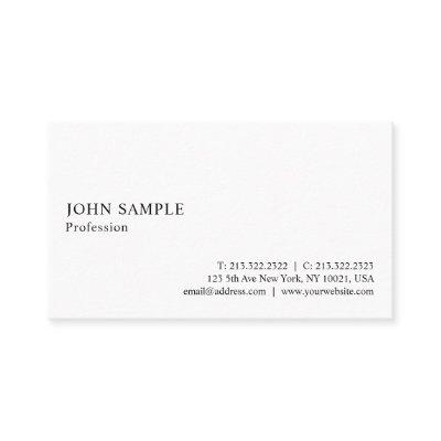 Plain Elegant Modern White Simple Professional