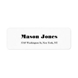 Plain Elegant Professional Bold Text Label