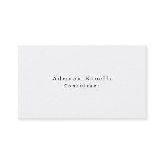 Plain Elegant Simple White Professional Modern