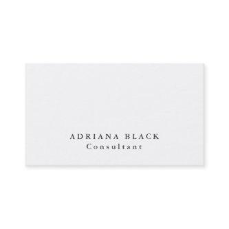 Plain Elegant White Grey Professional Modern