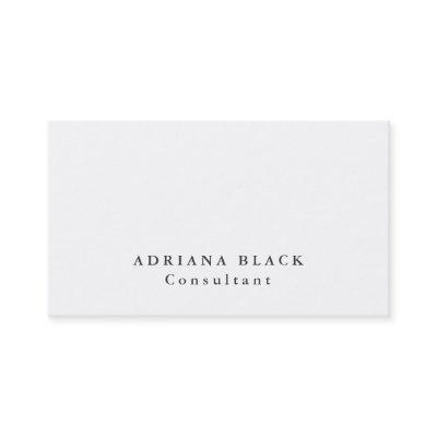 Plain Elegant White Grey Professional Modern