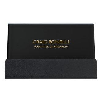 Plain Gold Black Colors Modern Minimalist Desk  Holder