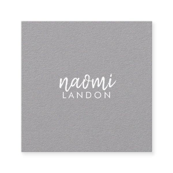 Plain gray kraft modern square minimalist simple square