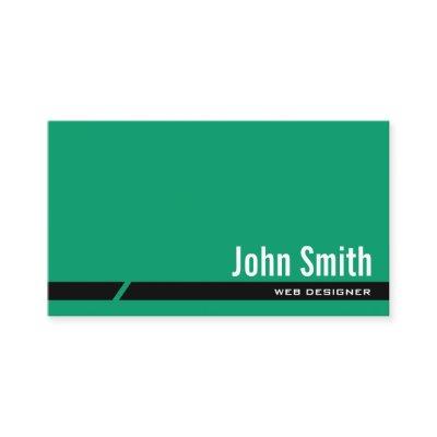 Plain Green Black Stripe Web Design