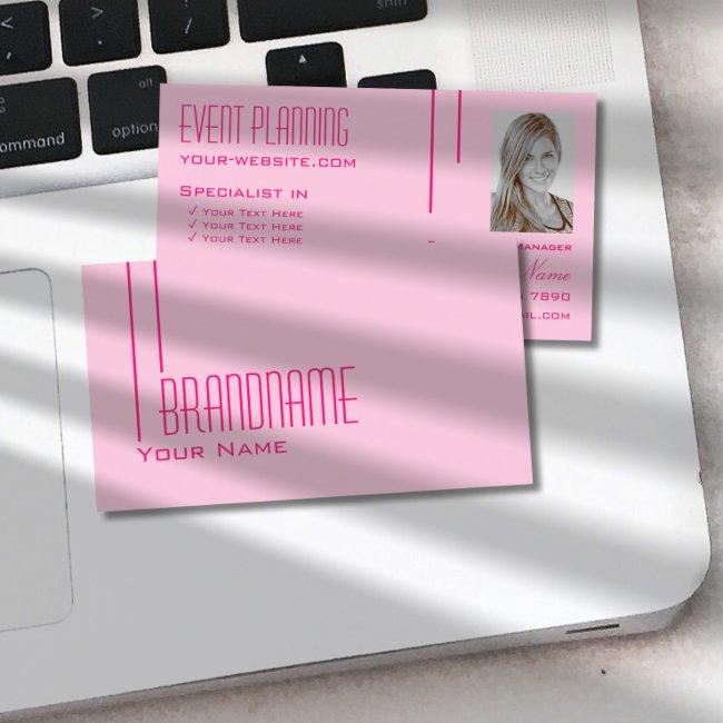 Plain Light Baby Pink with Photo Simple and Modern