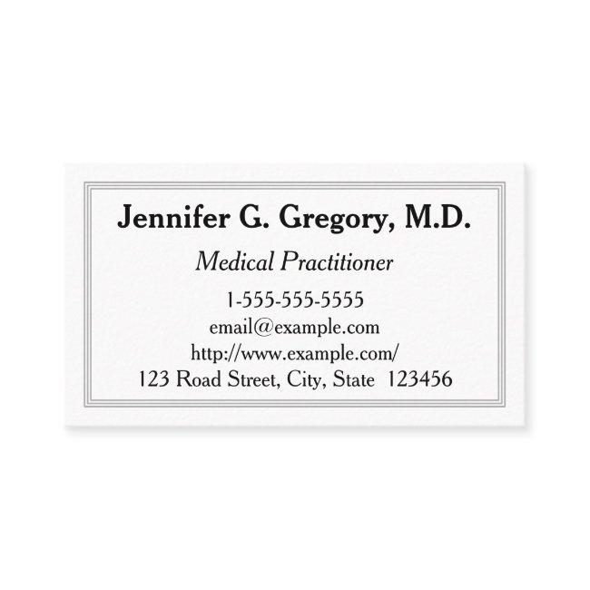 Plain Medical Practitioner