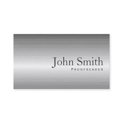 Plain Metal Proofreading