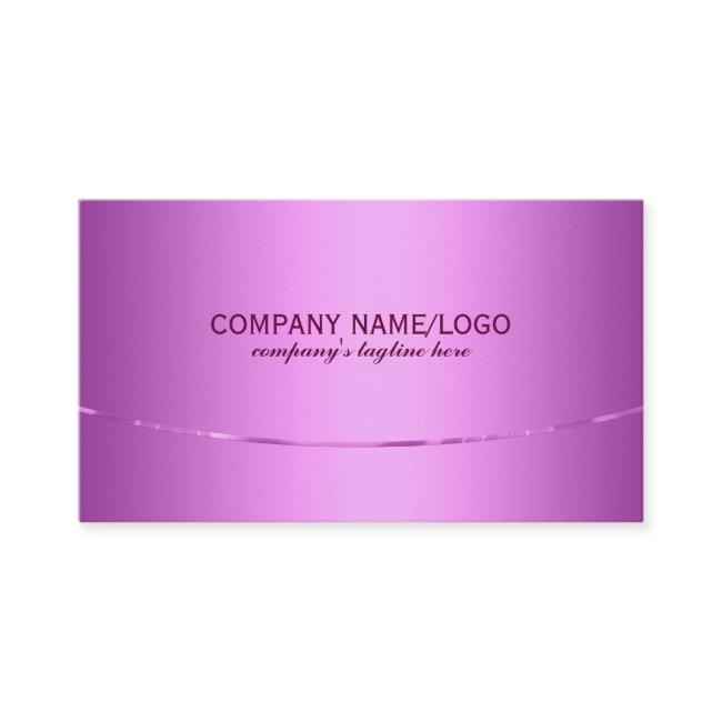 Plain Metallic Pink Brushed Aluminum Look