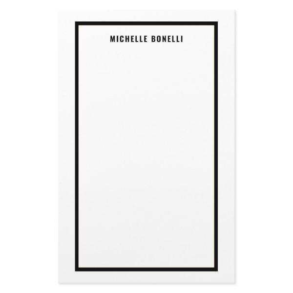 Plain Minimalist Professional Stationery