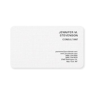 Plain Minimalist Simple White Clean Simple Linen