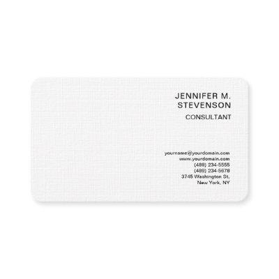 Plain Minimalist Simple White Clean Simple Linen