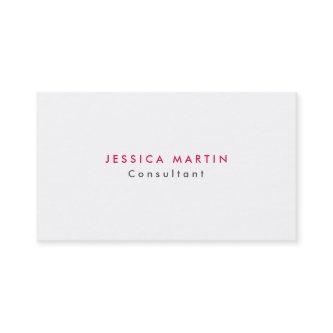 Plain Modern Minimalist Feminine Gray White Pink