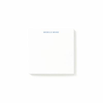 Plain Modern Minimalist Name Post-it Notes