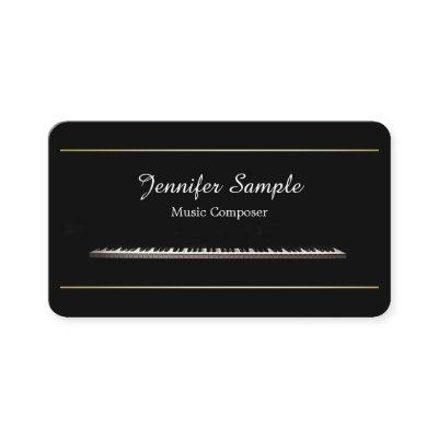 Plain Music Composer Teacher Professional Elegant
