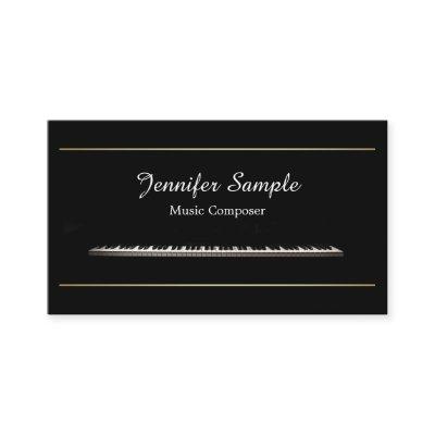 Plain Music Composer Teacher Professional Elegant