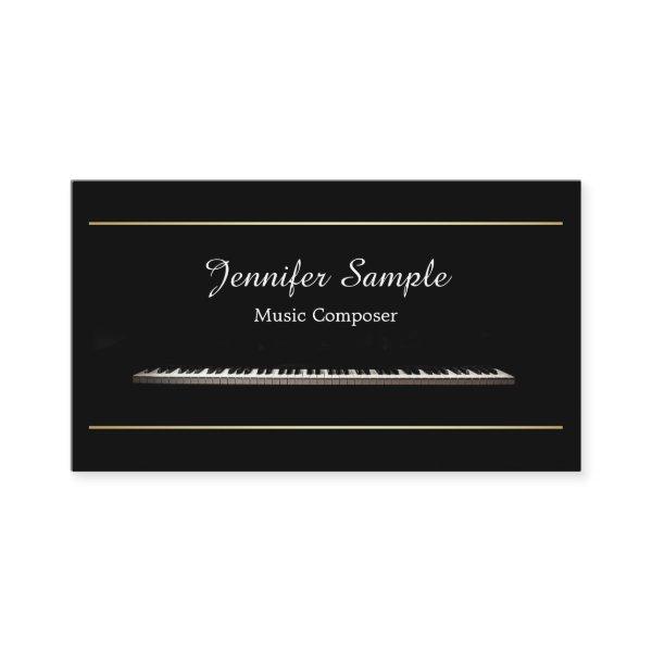 Plain Music Composer Teacher Professional Elegant