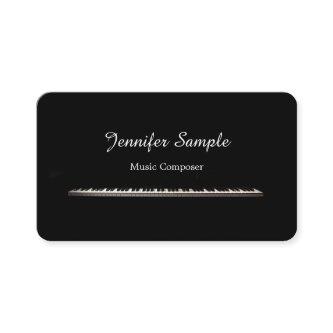 Plain Music ComposerTeacher Professional Elegant