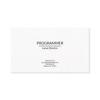 Plain One-Sided  - Minimalist Design