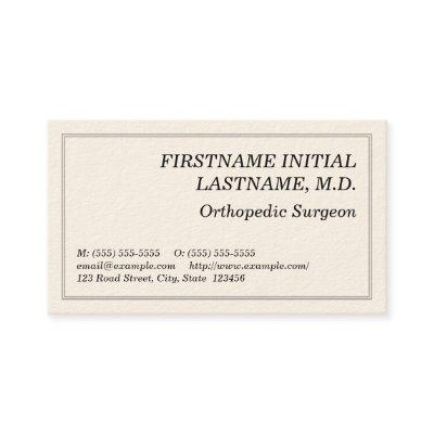 Plain Orthopedic Surgeon
