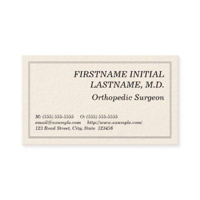 Plain Orthopedic Surgeon