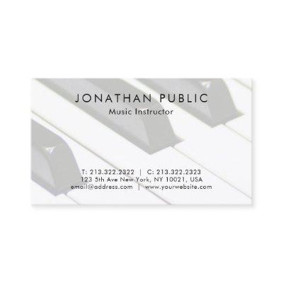 Plain Piano Music Teacher Professional Simple