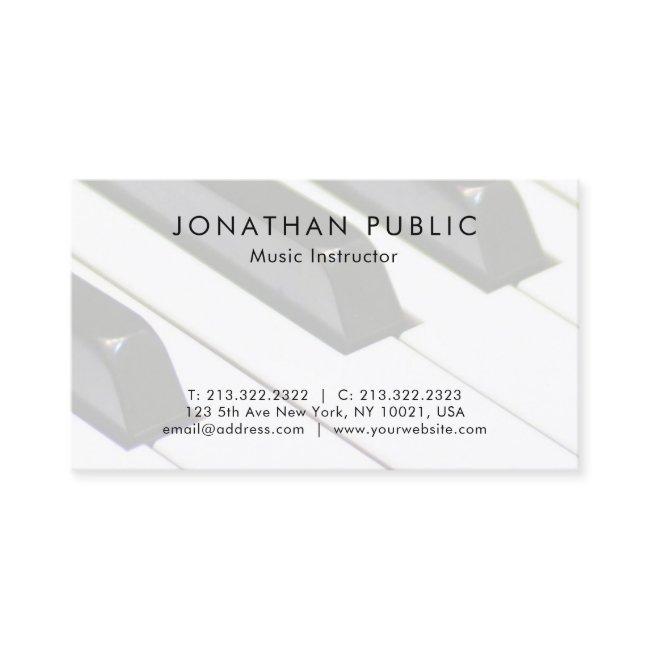 Plain Piano Music Teacher Professional Simple
