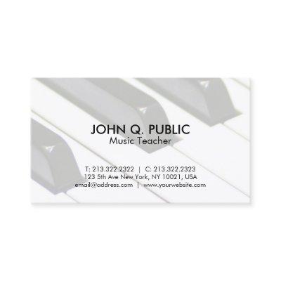 Plain Piano Music Teacher Professional Simple