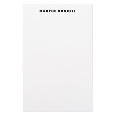 Plain Professional Black & White Minimalist Stationery