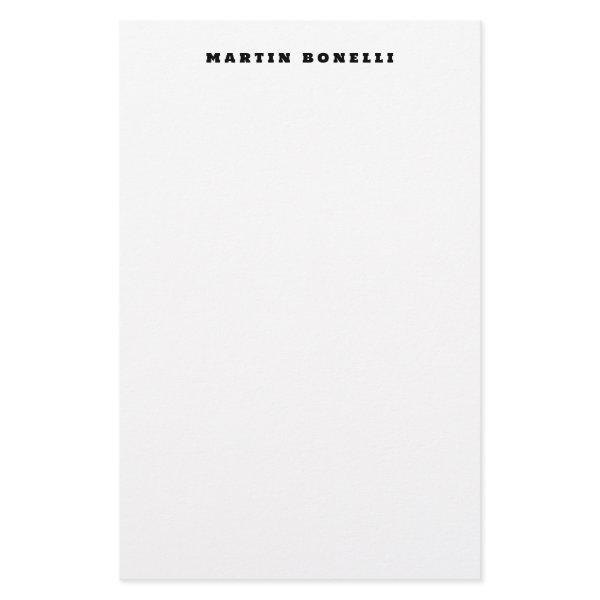 Plain Professional Black & White Minimalist Stationery