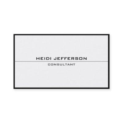 Plain Simple Black White Frame Border Attractive