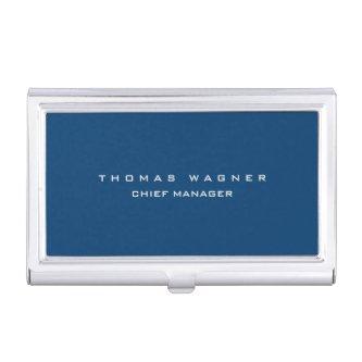 Plain Simple Blue Trendy Minimalist Classy  Case