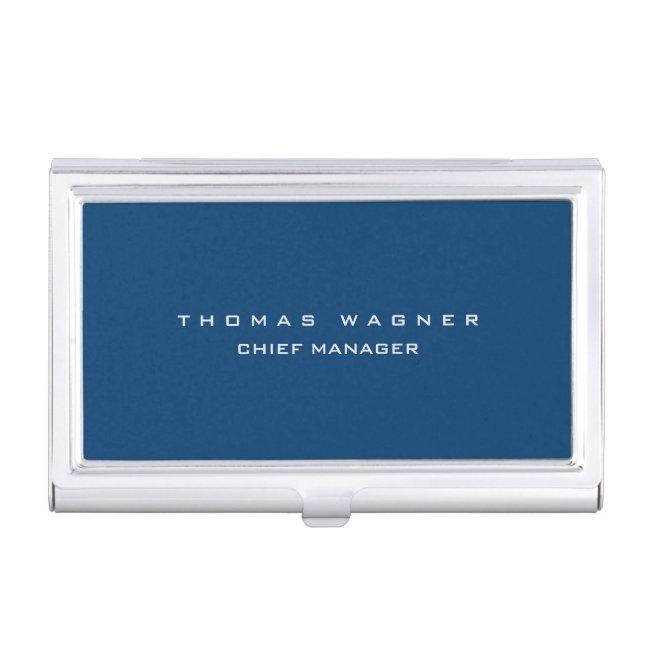 Plain Simple Blue Trendy Minimalist Classy Case