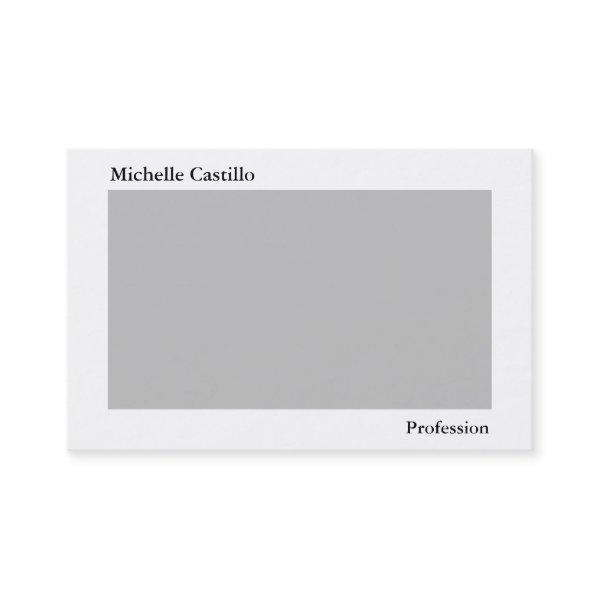 Plain Simple Elegant Grey White Minimalist Modern
