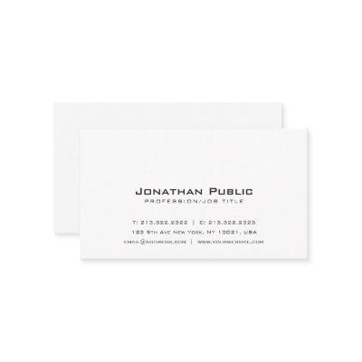 Plain Simple Elegant Professional White Modern