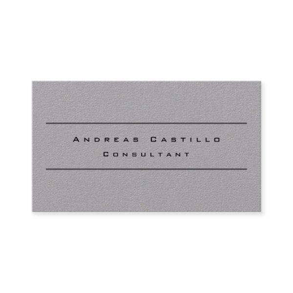 Plain Simple Grey Minimalist Professional