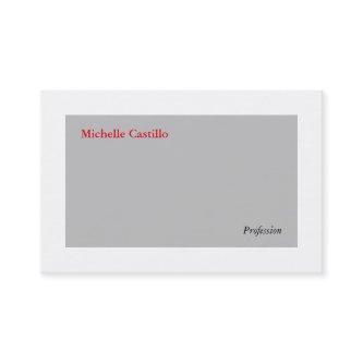 Plain Simple Grey White Red Minimalist Modern
