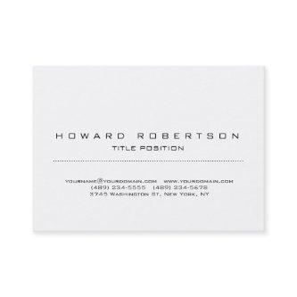 Plain Simple White Minimalist Legible