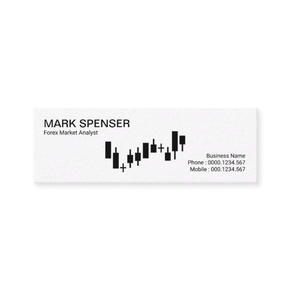 Plain Simple White Stock Exchange Graph Forex Mini