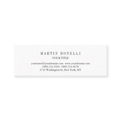 Plain Slim Professional Black & White Mini