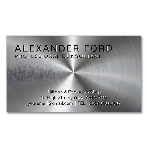 Plain Sliver Professional Radial Metallic Look  Magnet