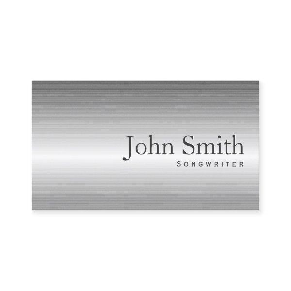 Plain Steel Metal Songwriter