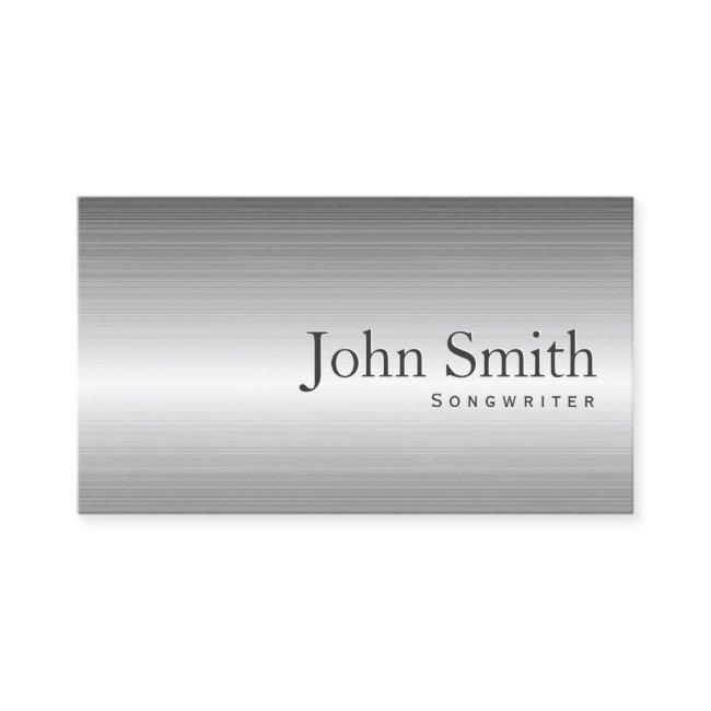 Plain Steel Metal Songwriter