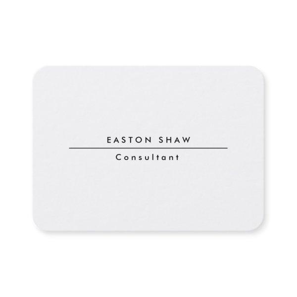 Plain Stylish Chubby White Professional Creation
