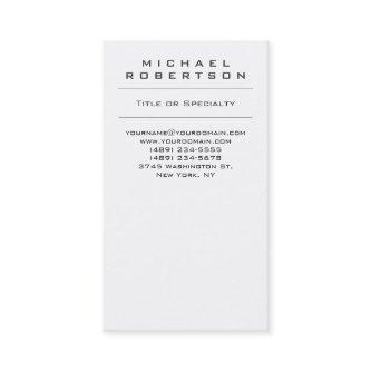 Plain Vertical White Professional