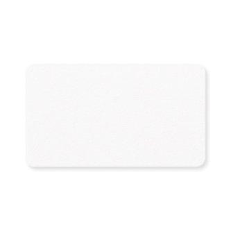 Plain White 3.5" x 2" Rounded Corners Matte
